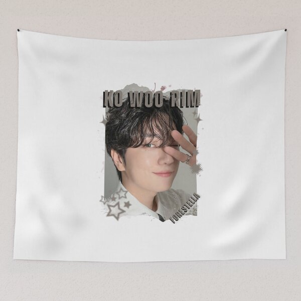 Item preview, Forestella Ko Woo-rim Global Vocal KPOP Boy Group Black and White Collage Digital Art Portrait designed and sold by AJUNICE STUDIO.