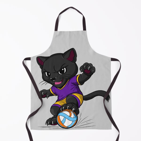 Item preview, Cute Panther Playing Football Cartoon designed and sold by Phyllya Design.