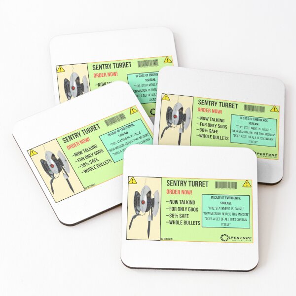 Item preview, Sentry Turret Label designed and sold by LUKAGE.