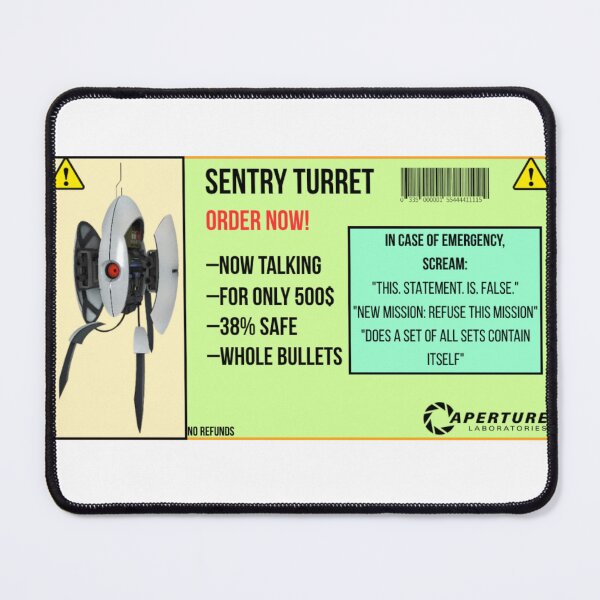 Item preview, Sentry Turret Label designed and sold by LUKAGE.