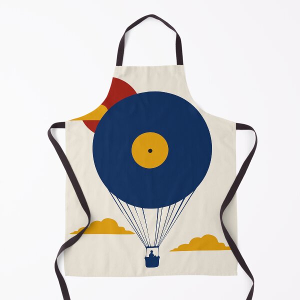 Item preview, Vinyl Record Hot Air Balloon Print | Bauhaus Music Art | Minimalist Floating Vinyl Print | Mid-Century Modern Wall Decor designed and sold by Studio pod Burom.