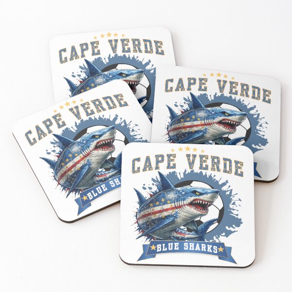 Item preview, Cape Verde Football Vintage Supporter T-Shirt | Blue Sharks Fan Gift | Soccer Lover Graphic Tee designed and sold by Teetreasure2.