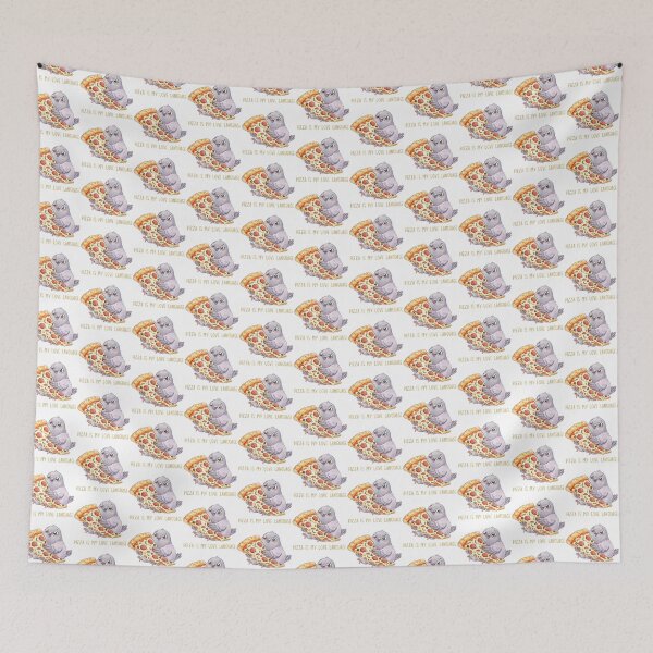 Item preview, Pizza Is My Love Language | Cute Pigeon Food Lover Meme designed and sold by HelgaCraftery.
