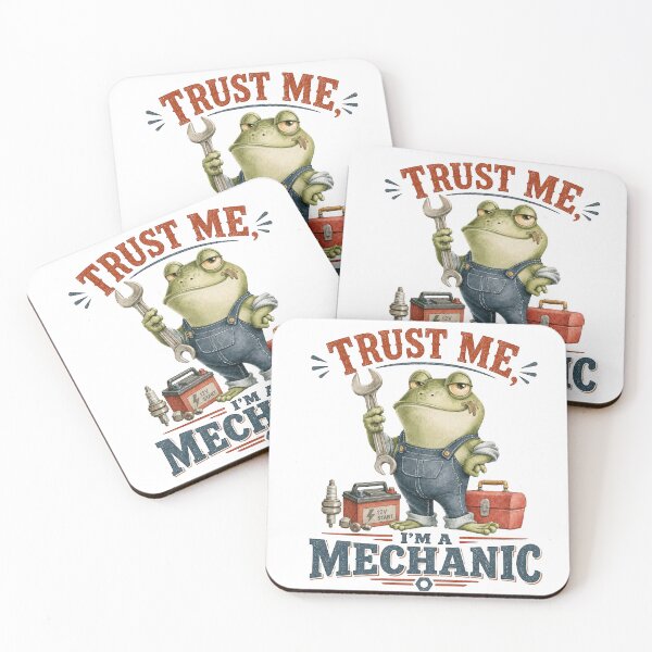 Item preview, Trust Me I’m a Mechanic Frog – Funny Auto Repair Quote designed and sold by VikArt7.