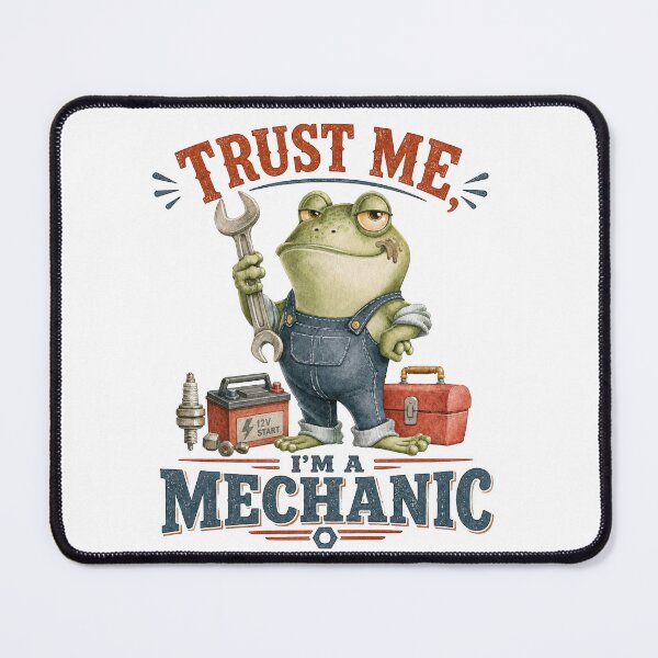 Item preview, Trust Me I’m a Mechanic Frog – Funny Auto Repair Quote designed and sold by VikArt7.
