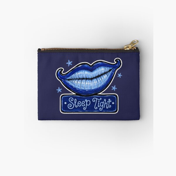 Item preview, Title  "Sleep Tight – Dreamy Blue Lips Pop Art Illustration designed and sold by Strange-Nucleus.