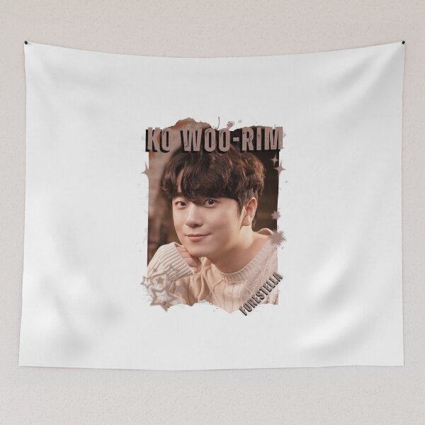 Item preview, Forestella Ko Woo-rim Global Vocal KPOP Boy Group Black and White Collage Digital Art Portrait designed and sold by AJUNICE STUDIO.