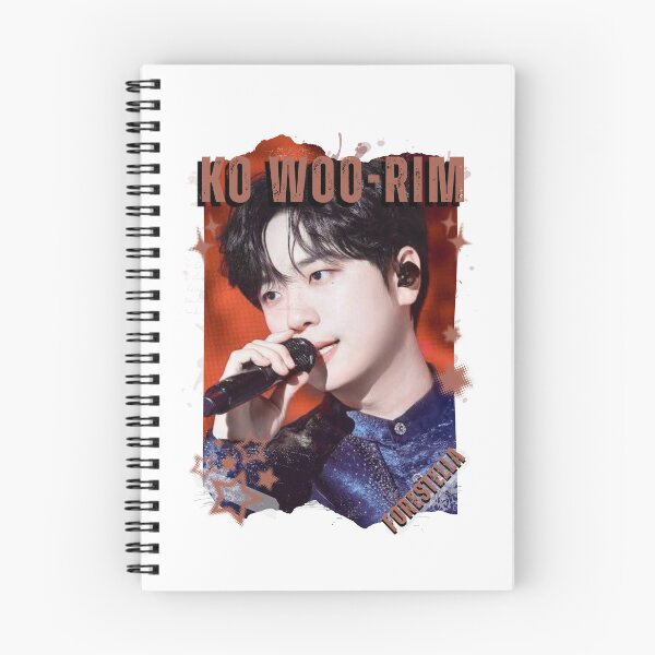 Item preview, Forestella Ko Woo-rim Global Vocal KPOP Boy Group Black and White Collage Digital Art Portrait designed and sold by AJUNICE STUDIO.