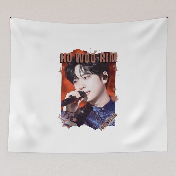 Item preview, Forestella Ko Woo-rim Global Vocal KPOP Boy Group Black and White Collage Digital Art Portrait designed and sold by AJUNICE STUDIO.