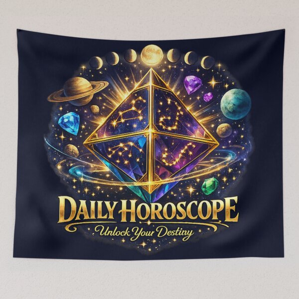 Item preview, Daily Horoscope Crystal Destiny | Zodiac Constellation Astrology Art designed and sold by irfanshikh.