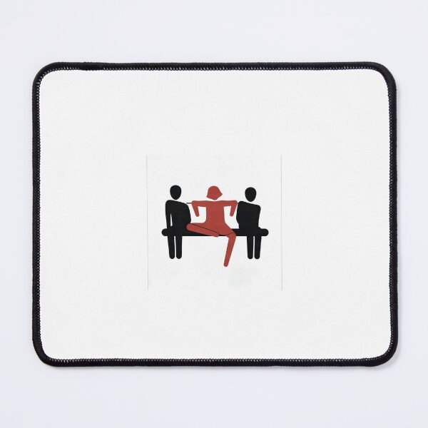 Item preview, Bench Trio Minimal Social Humor Theme designed and sold by Adronia.