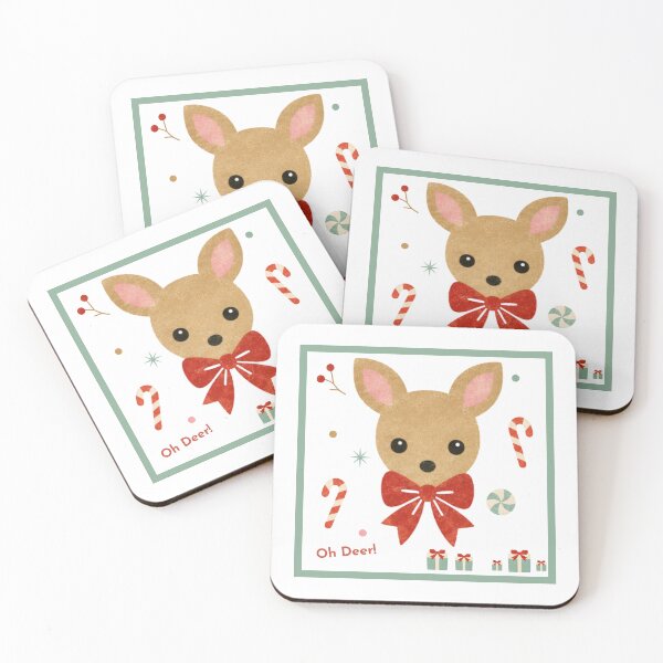Item preview, Oh Deer! Cute Christmas Fawn Illustration designed and sold by Clementine Club.