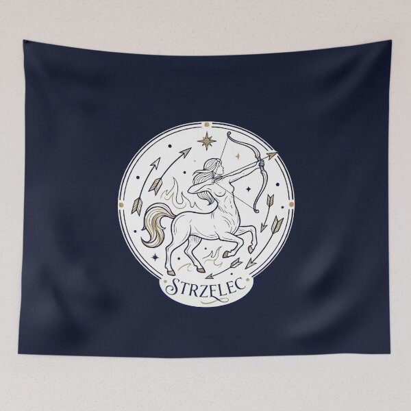 Item preview, Sagittarius Centaur Archer Zodiac Sign – Celestial Line Art designed and sold by mijaczeek.