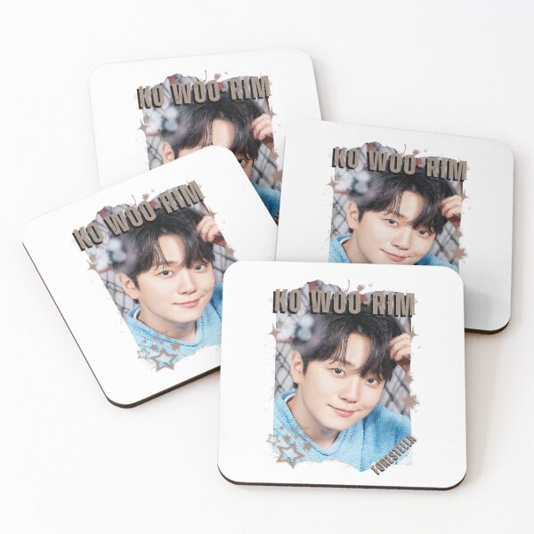 Item preview, Forestella Ko Woo-rim Global Vocal KPOP Boy Group Black and White Collage Digital Art Portrait designed and sold by AJUNICE STUDIO.