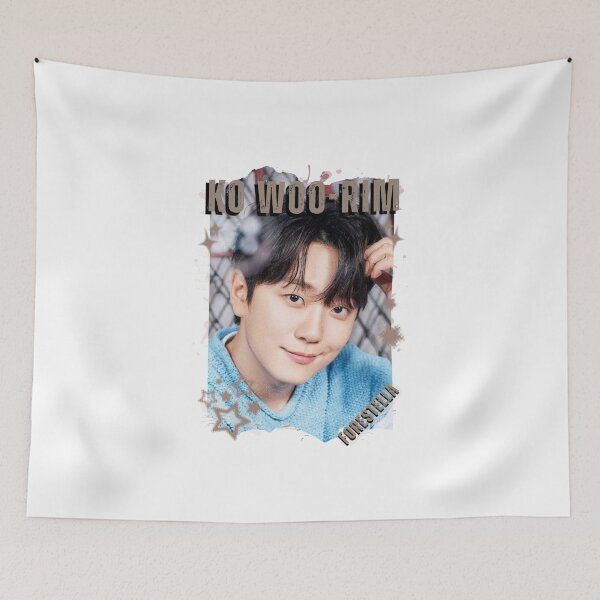 Item preview, Forestella Ko Woo-rim Global Vocal KPOP Boy Group Black and White Collage Digital Art Portrait designed and sold by AJUNICE STUDIO.