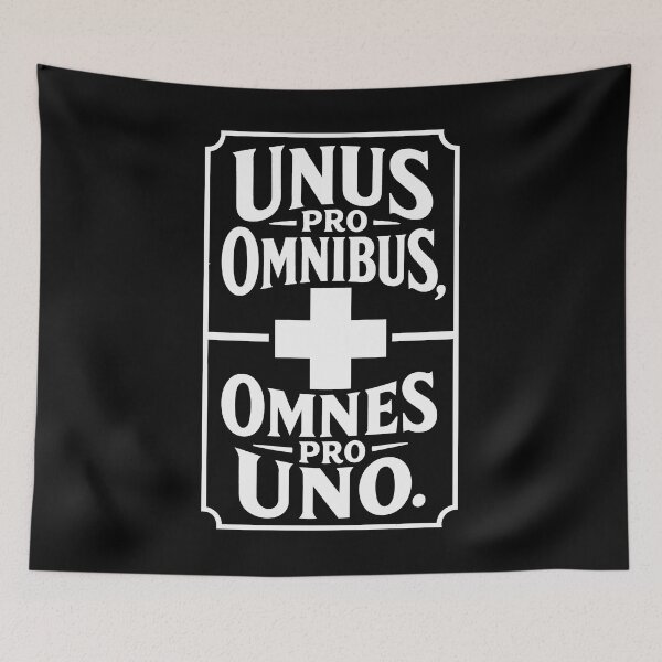 Item preview, Unus Pro Omnibus Omnes Pro Uno Swiss Motto designed and sold by AntiqueImages.