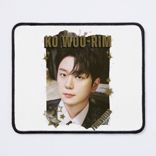 Item preview, Forestella Ko Woo-rim Global Vocal KPOP Boy Group Black and White Collage Digital Art Portrait designed and sold by AJUNICE STUDIO.