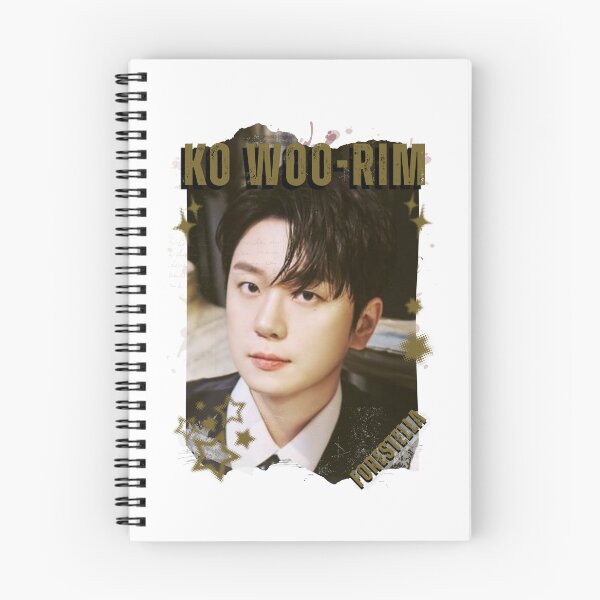 Item preview, Forestella Ko Woo-rim Global Vocal KPOP Boy Group Black and White Collage Digital Art Portrait designed and sold by AJUNICE STUDIO.
