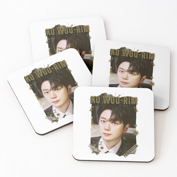 Item preview, Forestella Ko Woo-rim Global Vocal KPOP Boy Group Black and White Collage Digital Art Portrait designed and sold by AJUNICE STUDIO.