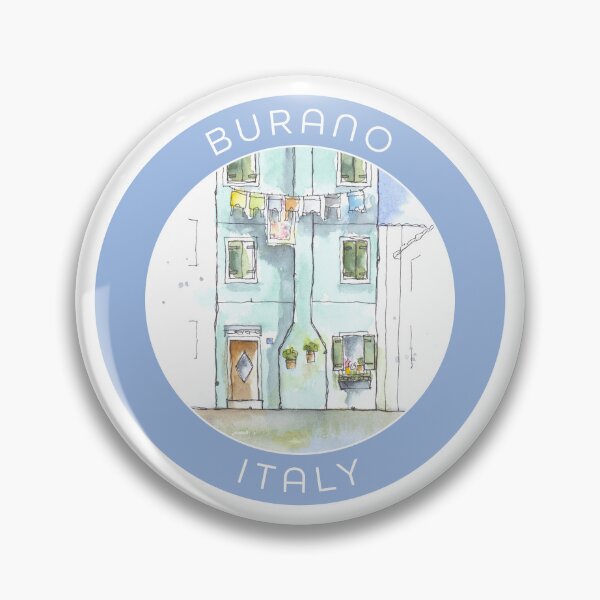 Item preview, Burano Italy Watercolor designed and sold by Stacey Creek.