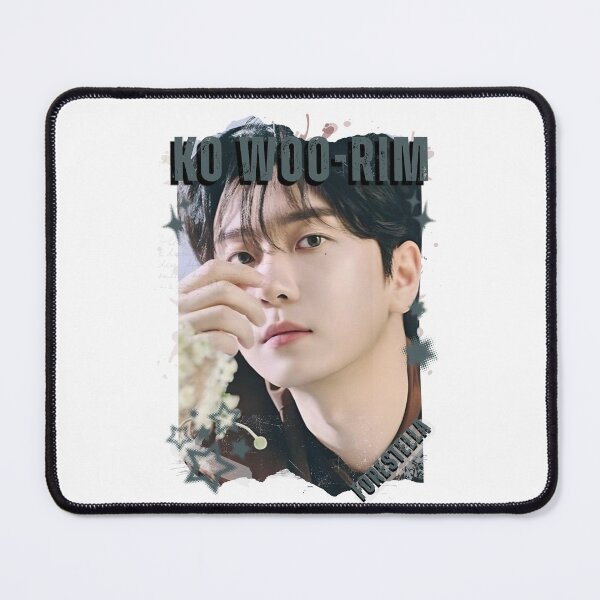 Item preview, Forestella Ko Woo-rim Global Vocal KPOP Boy Group Black and White Collage Digital Art Portrait designed and sold by AJUNICE STUDIO.