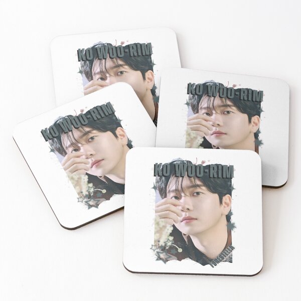 Item preview, Forestella Ko Woo-rim Global Vocal KPOP Boy Group Black and White Collage Digital Art Portrait designed and sold by AJUNICE STUDIO.