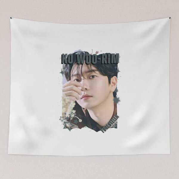 Item preview, Forestella Ko Woo-rim Global Vocal KPOP Boy Group Black and White Collage Digital Art Portrait designed and sold by AJUNICE STUDIO.