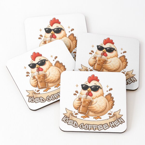Item preview, Iced Coffee Hen designed and sold by AceEye.