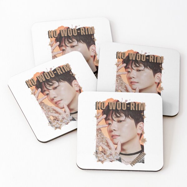 Item preview, Forestella Ko Woo-rim Global Vocal KPOP Boy Group Black and White Collage Digital Art Portrait designed and sold by AJUNICE STUDIO.