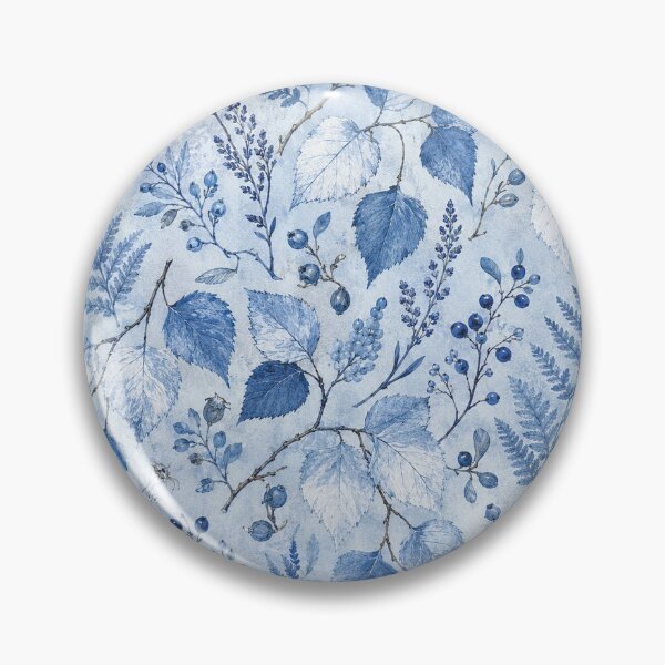 Item preview, blue botanical forest pattern designed and sold by alexrow.