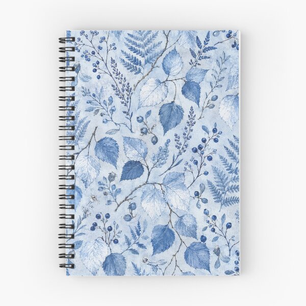 Item preview, blue botanical forest pattern designed and sold by alexrow.