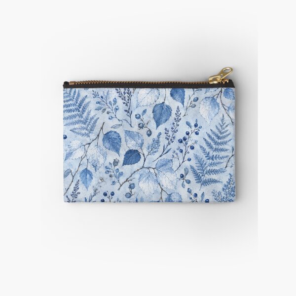 Item preview, blue botanical forest pattern designed and sold by alexrow.