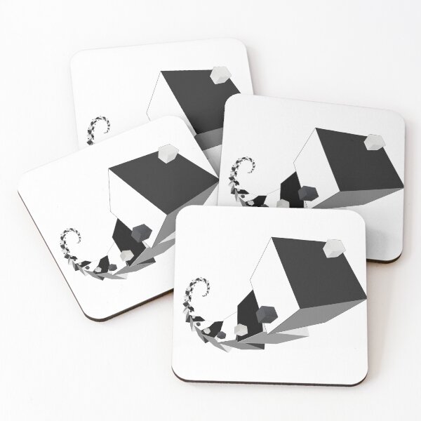 Item preview, Cubed Yin Yang Fibonacci designed and sold by Good Bad Bot.