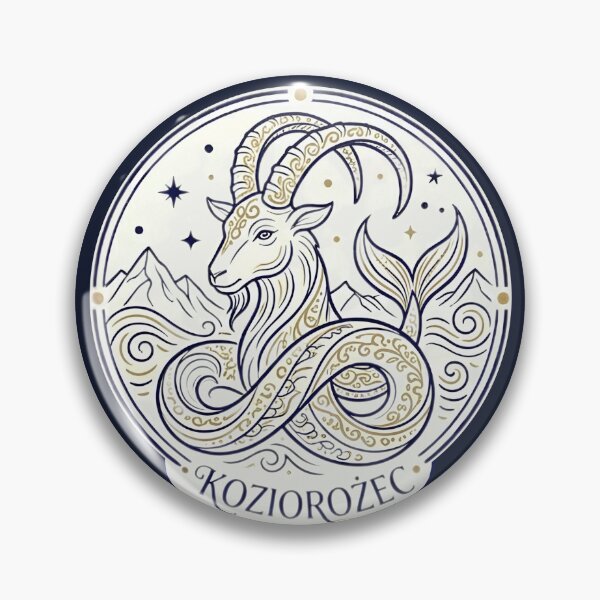 Item preview, Capricorn Sea Goat Zodiac Sign – Celestial Astrological Art designed and sold by mijaczeek.