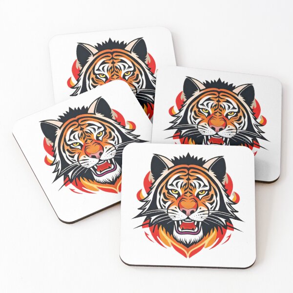 Item preview, Tiger in Flames Design designed and sold by The best online style shop.