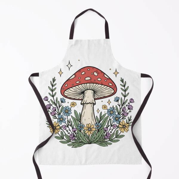 Item preview, Cottagecore Mushroom with Wildflowers designed and sold by Zee Choice.