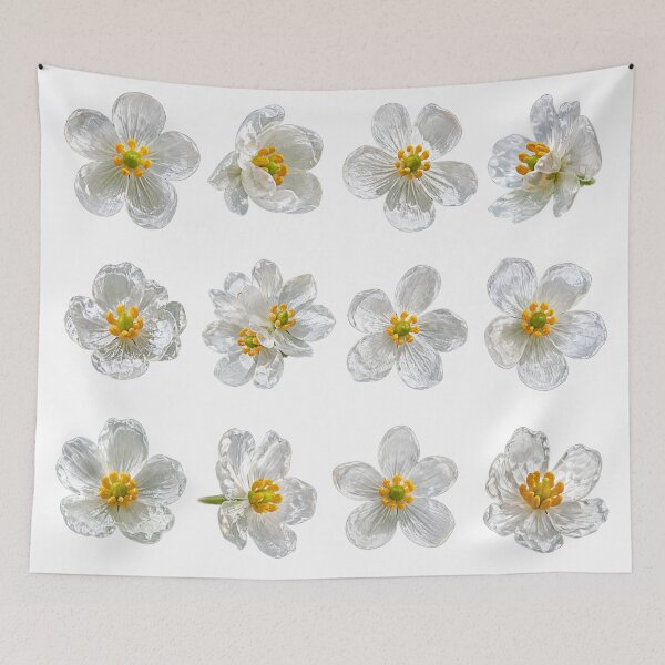 Item preview, White Cherry Blossom Floral Botanical Elements Aesthetic designed and sold by Rehnair.