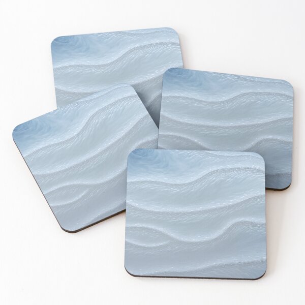 Item preview, Soft Blue Silk Waves Abstract Pattern designed and sold by CuteSlothWorld.