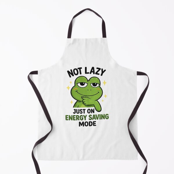 Item preview, Not Lazy Just on Energy Saving Mode Funny Frog Sticker | Cute Lazy Frog Meme Vinyl Decal designed and sold by Moanx Store.