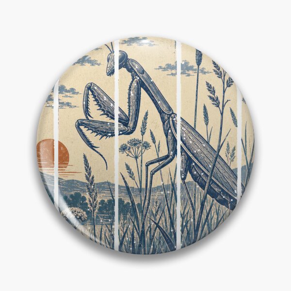 Item preview, Praying Mantis in the Summer Meadow designed and sold by VisualArtsOasis.