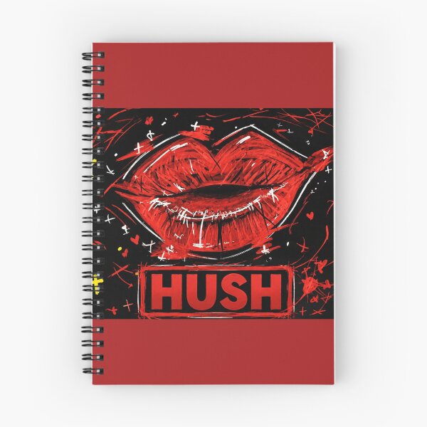 Item preview, Hush – Bold Red Lips Pop Art designed and sold by Strange-Nucleus.