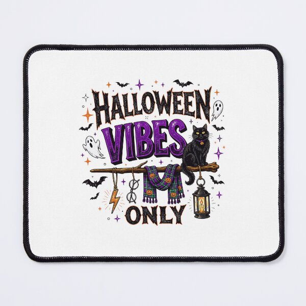 Item preview, Spooky Vibes Black Cat Halloween designed and sold by Rahamkshop.
