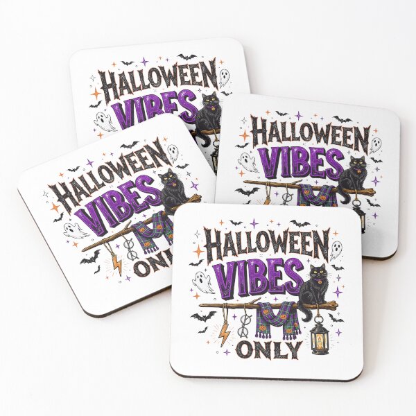 Item preview, Spooky Vibes Black Cat Halloween designed and sold by Rahamkshop.