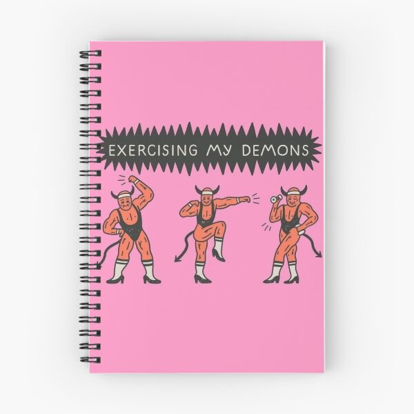 Item preview, Exercising Demons Retro Gym Humor designed and sold by Adronia.