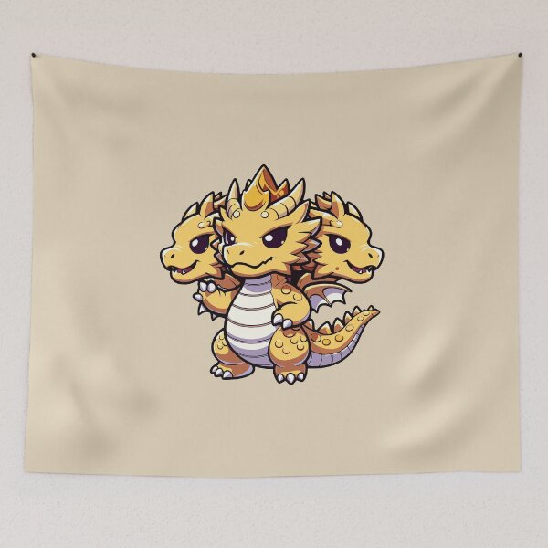 Item preview, Three headed kaiju king designed and sold by Monkey-Bar.