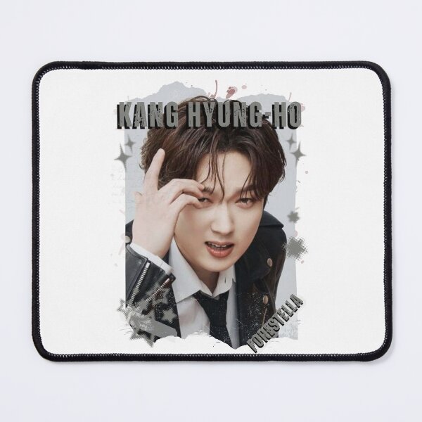 Item preview, Forestella Kang Hyung-ho Global Vocal KPOP Boy Group Black and White Collage Digital Art Portrait designed and sold by AJUNICE STUDIO.