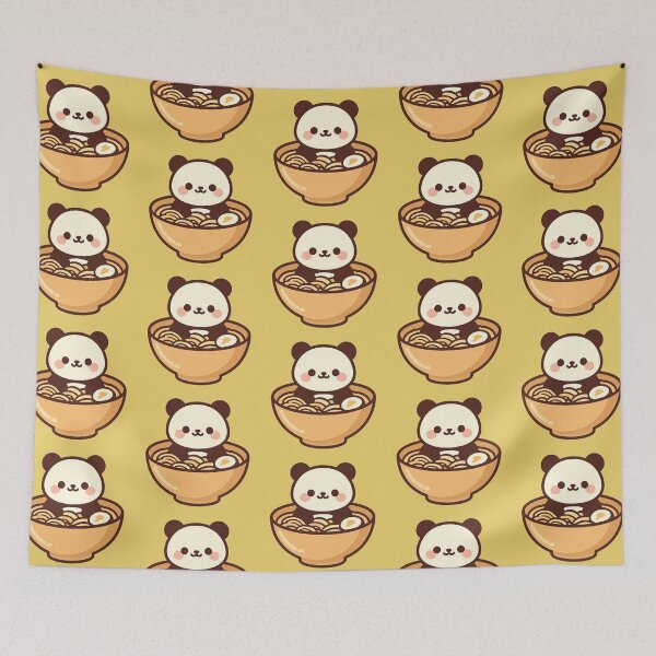 Item preview, Kawaii Panda Ramen Bowl designed and sold by Randomnessy.