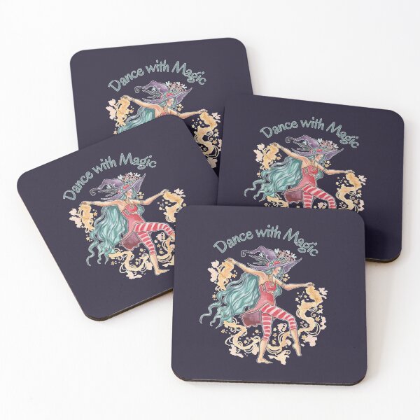 Item preview, Dance with Magic Witch Fantasy Watercolor Art designed and sold by esmavart.
