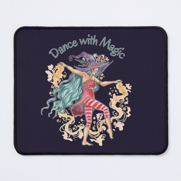 Item preview, Dance with Magic Witch Fantasy Watercolor Art designed and sold by esmavart.