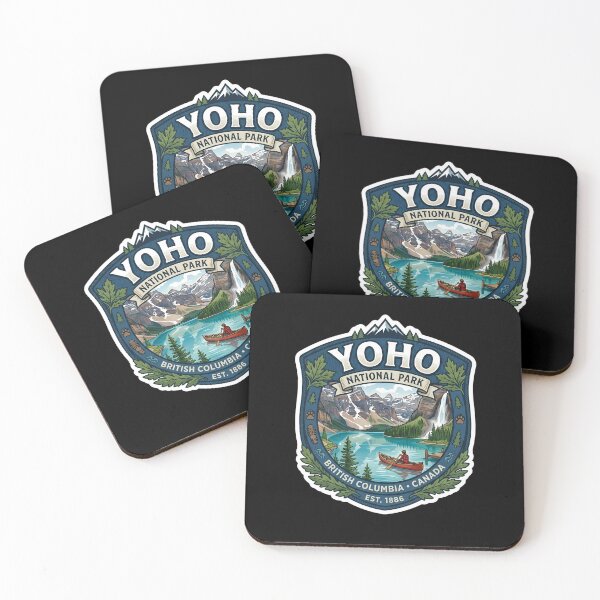 Item preview, Yoho National Park Canoe & Waterfall - Crest designed and sold by LittleArij.